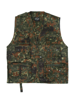 Mil-Tec Hunters Vest - Jagtvest BW Flecktarn