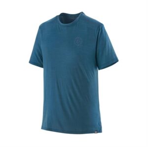 Patagonia Mens Cap Cool Merino Graphic Shirt, WavyBlue
