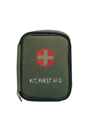 Rothco Militært Førstehjælps-kit med Lynlås (uden indhold) Oliven