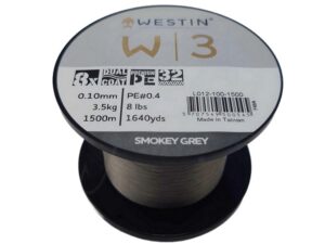 Westin W3 8 Braid Smokey Grey - Påspoling