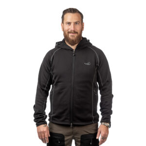Arrak Outdoor Powerfleece hætte, mænd - sort (M)