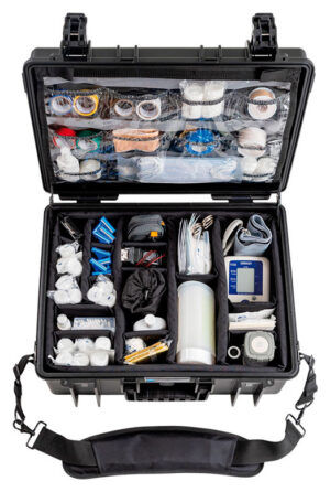 B&W 6000 Outdoor Flightcase Med Rum til Førstehjælp - Sort