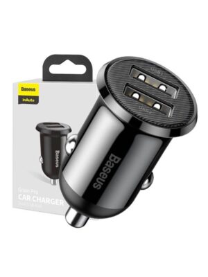 Baseus Grain Pro Car Charger 2x USB 4.8A (black)