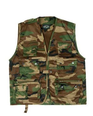 Mil-Tec Hunters Vest - Jagtvest Woodland - L