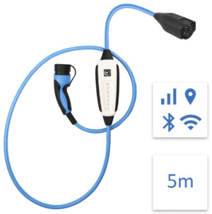 NRGkick Pure Elbil-oplader m/WiFi + GSM/GPS/SIM 32A (Type 2/CEE) 5m