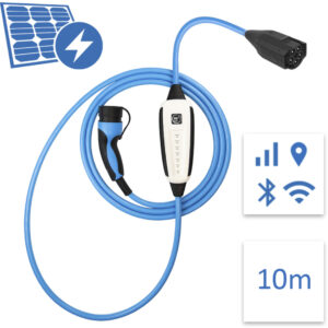 NRGkick Pure Elbil-oplader til PV m/WiFi + GSM/GPS/SIM 32A (Type 2/CEE) 10m