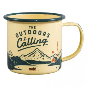 Gentlemen's Hardware Emaljekrus Yellow Outdoors The Outdoors Is Calling