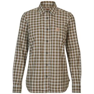 Härkila Fjell L/S Skjorte Womens, Dark Olive Check