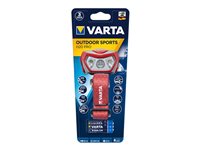 Varta Outdoor Sports H20 PRO Lommelygte til hovedet Rødt/hvid lys