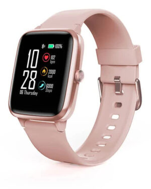 Hama Fit Watch 5910 Smartwatch - 1,3" LCD, GPS, IP68, 6 dages batteritid - Rosé/Rosaguld