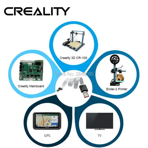 Micro SD TO SD Card Extension Cable Adapter Flexible Extender SD for Monoprice Select Creality 3D Printer/Raspberry Pi/GPS/TV
