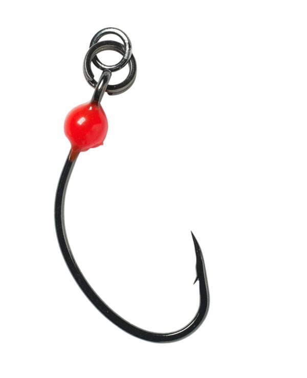 Savage Gear Ring Rigged GPS 1X - Hot Spot - Enkeltkrog-# 2/0