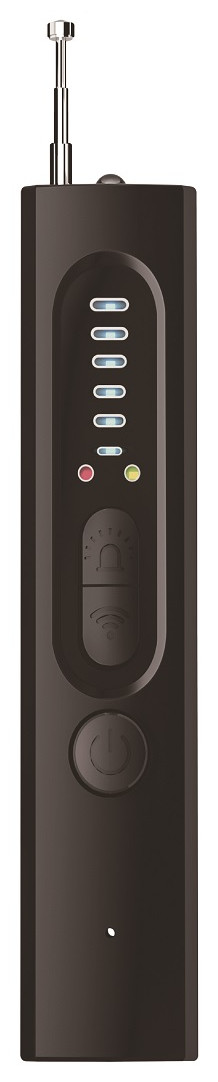 XO Infrared Anti Spy Detector - Skjult kamera/GPS/Aflytning/Wireless, 8-10m radius