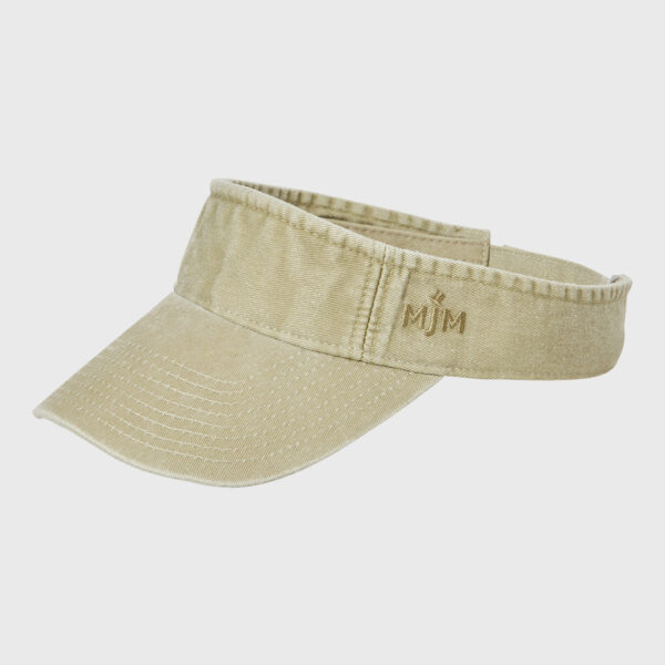 MJM Cotton Twill Visor Beige