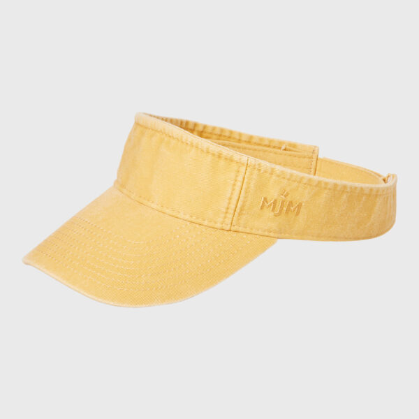MJM Cotton Twill Visor Yellow