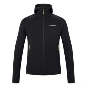 Berghaus Mens Kinetic Powerstretch Hoody, Black / Black