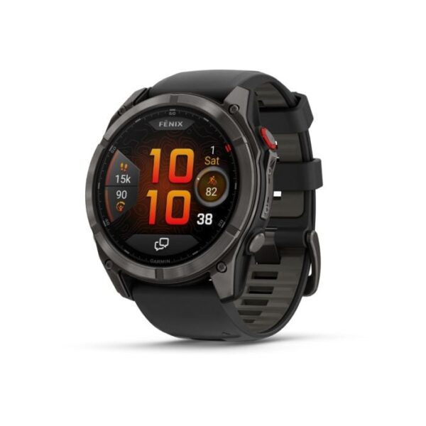 Garmin fēnix 8 Pro - 51 mm AMOLED Sapphire Str. One Size Sort Unisex