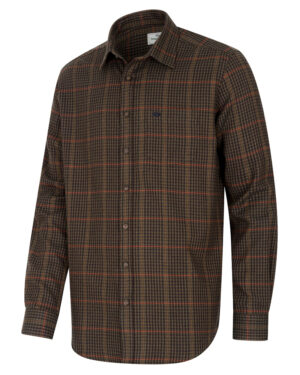 Harris Cotton/Wool Twill Check Shirt - L