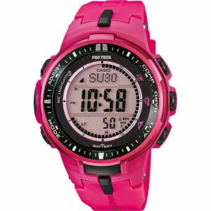Casio Protrek dameur - pink, Ø 45 mm, solar