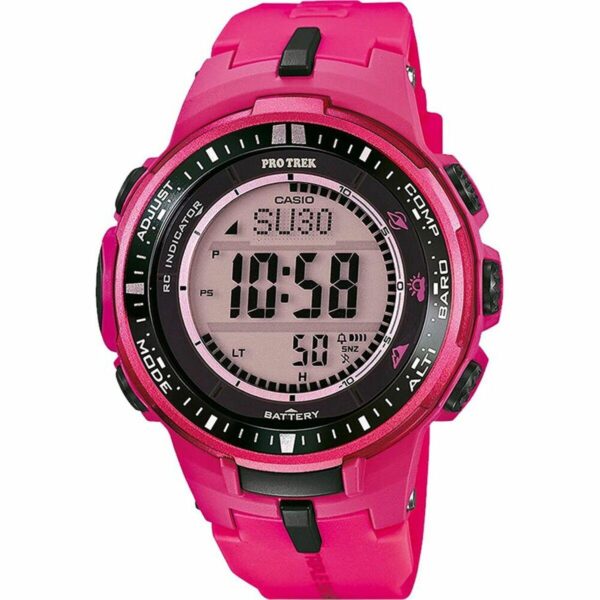 Casio Protrek dameur - pink, Ø 45 mm, solar