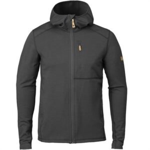 Fjällräven Keb Fleece Hoodie Mens, Dark Grey / Black