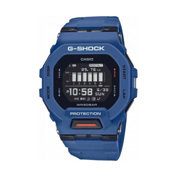 Smartwatch Casio G-SHOCK GBD-200-2ER med step-tracker - Blå/Sort