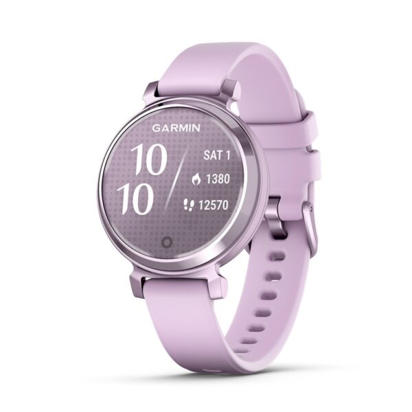 Garmin - Lily 2 Smartwatch i Metallic Lilac med Lilac silikonerem