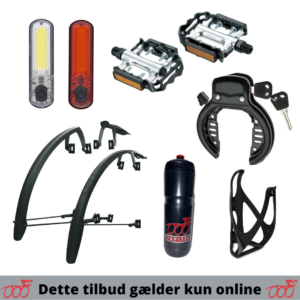 Gravel udstyrspakke med alu pedaler