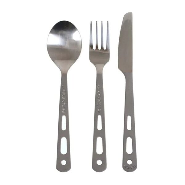 Lifeventure Titanium Cutlery Set - Udendørsliv fra LifeVenture