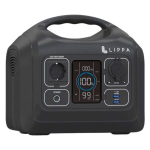 Lippa power station 595 Wh Sort - Powerbanks fra Lippa