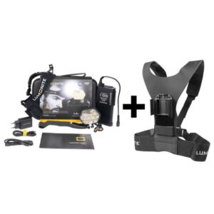 Pandelampe LUMONITE Leader - 6838 lm / Genopladelig, Standard pakke + Batterivest