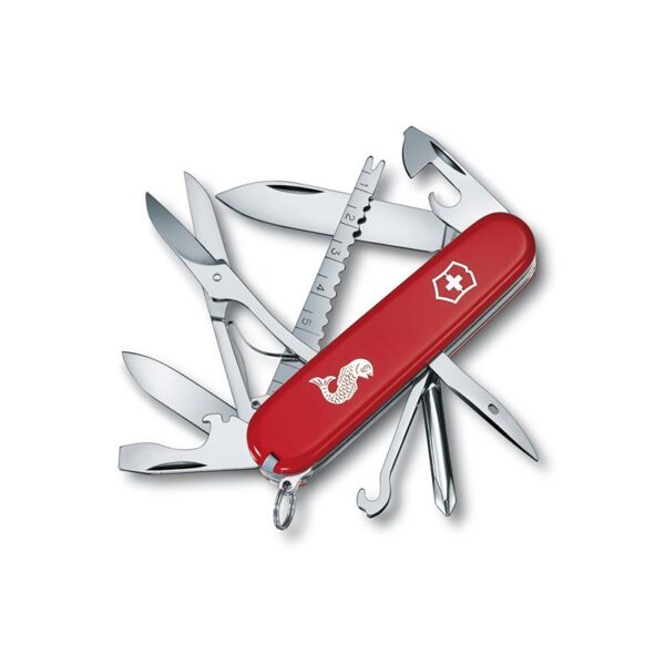 Victorinox Fisherman-logo rød Original Swiss Army, 91 mm - Udendørsliv fra VICTORINOX