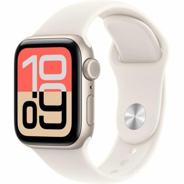 Apple Watch SE (3. gen) 40 mm - Starlight/Beige sportarmbånd