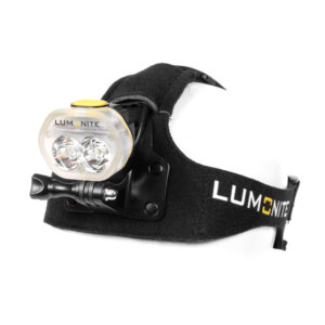 Pandelampe LUMONITE Air (v.2) - 2489 lm / Genopladelig, Standard pakke (lampe, batteri, opladerkabel, pandebånd)